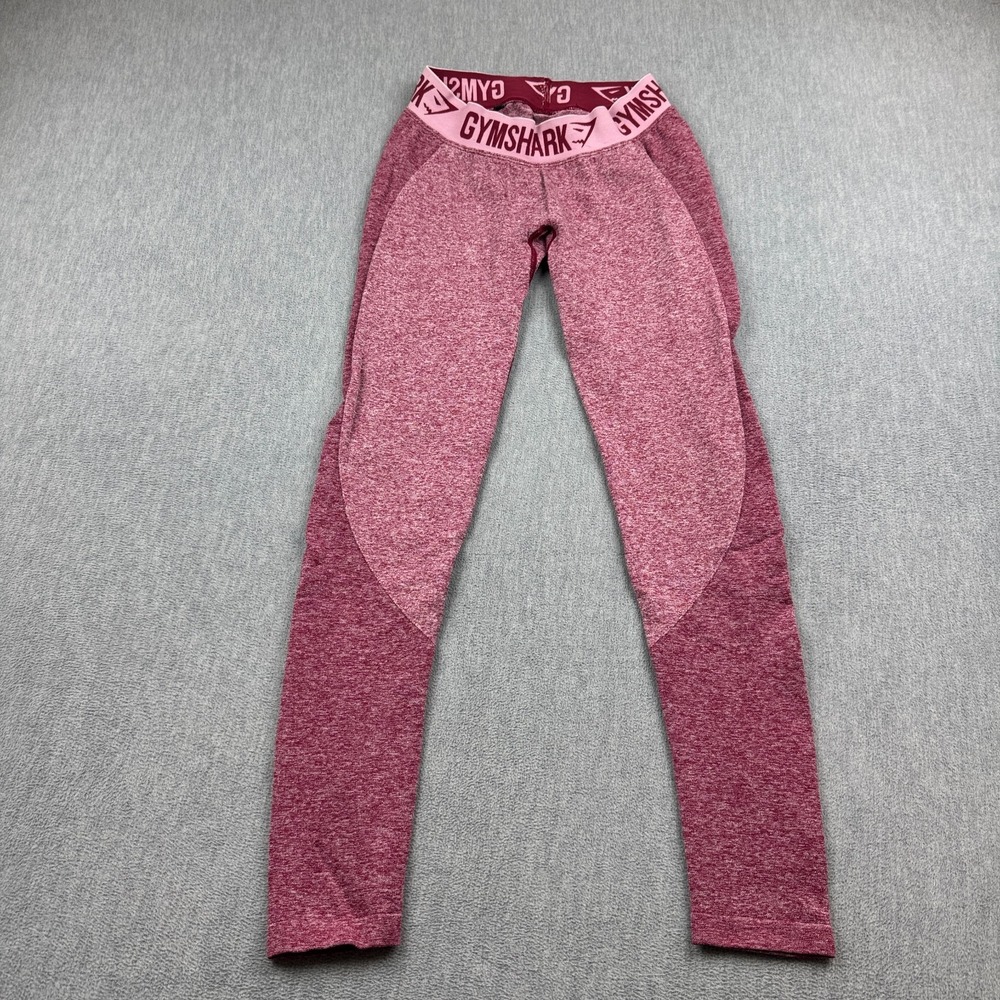 Gymshark Leggings Womens Medium Pink Flex Low Rise 27" Seamless Yoga Pants Gym